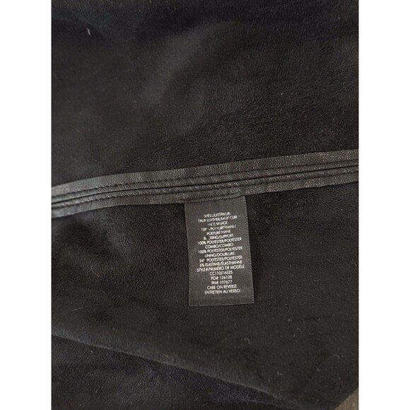 Alice Olivia Womens Dress Black Jem Vegan Leather Mini Puffed Shirtdress Medium - Picture 11 of 12